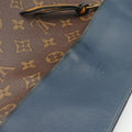 Vintage Louis Vuitton Tuileries Bezas Brown×Navy Monogram Canvas×calf leather M43154 shoulderbag | stylenewstar