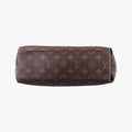 Vintage Louis Vuitton Tuileries Bezas Brown×Navy Monogram Canvas×calf leather M43154 shoulderbag | stylenewstar