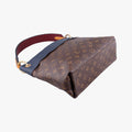 Vintage Louis Vuitton Tuileries Bezas Brown×Navy Monogram Canvas×calf leather M43154 shoulderbag | stylenewstar