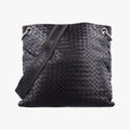 Pre-owned Bottega Veneta Intrecciato Brown lambskin  shoulderbag | stylenewstar