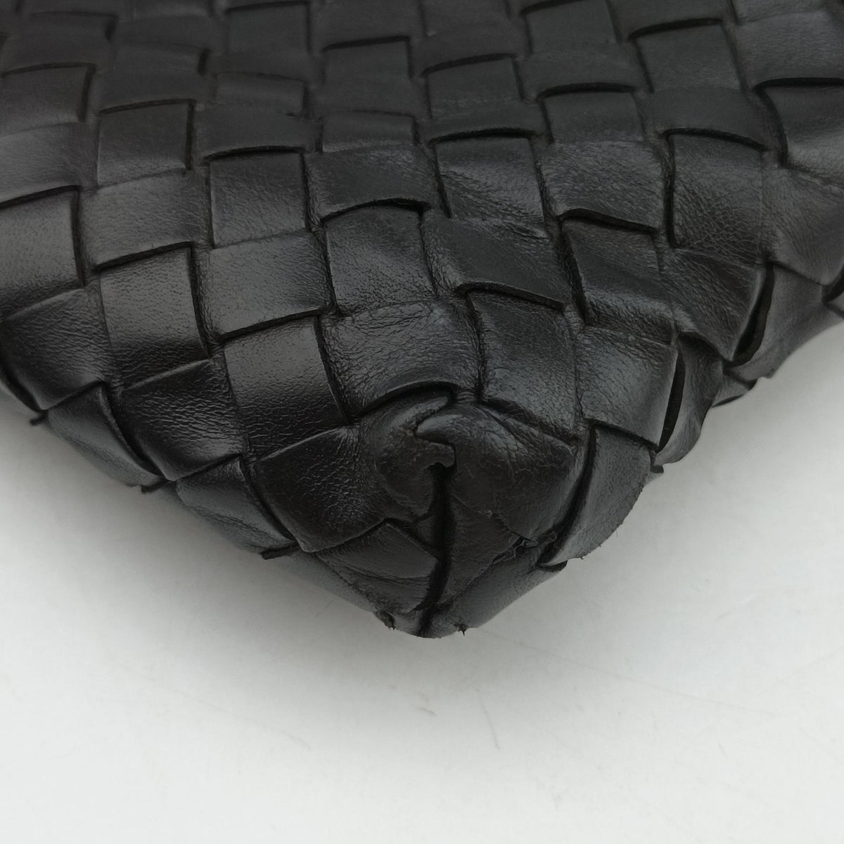 Pre-owned Bottega Veneta Intrecciato Brown lambskin  shoulderbag | stylenewstar