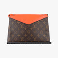 SAINT MICHEL Monogram/Brown x Orange Monogram Canvas×epi CA1137サンミシェル モノグラム/ブラウン x オレンジ モノグラムキャンバス×エピ CA1137
