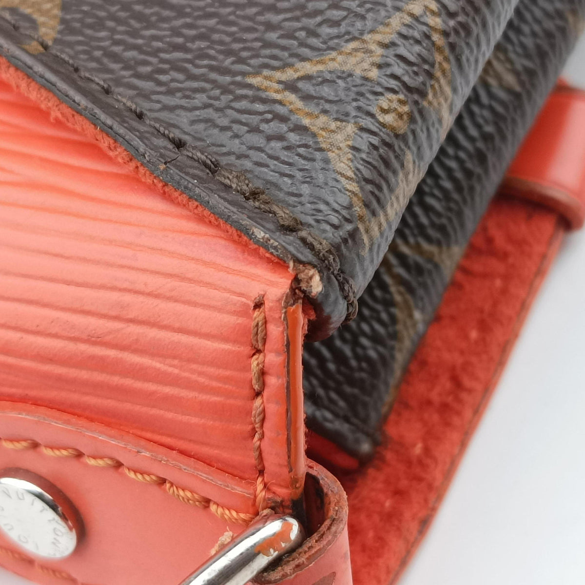 SAINT MICHEL Monogram/Brown x Orange Monogram Canvas×epi CA1137サンミシェル モノグラム/ブラウン x オレンジ モノグラムキャンバス×エピ CA1137