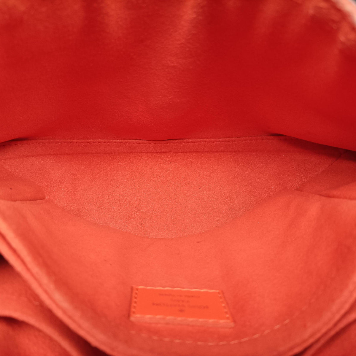 SAINT MICHEL Monogram/Brown x Orange Monogram Canvas×epi CA1137サンミシェル モノグラム/ブラウン x オレンジ モノグラムキャンバス×エピ CA1137