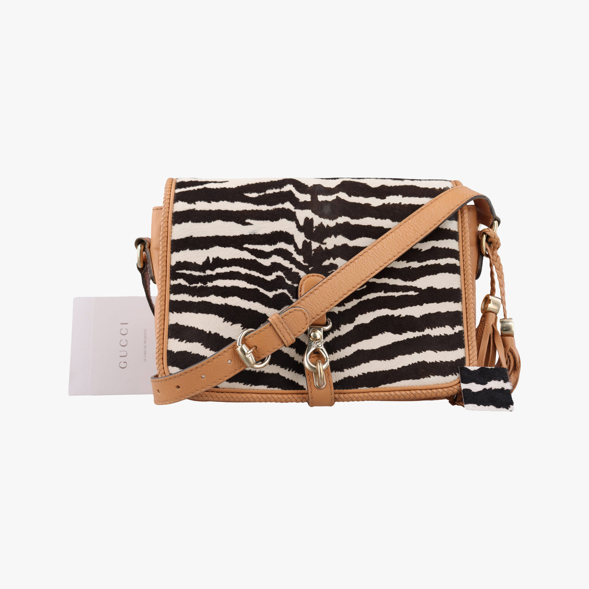 Marrakech zebra print Beige x Black x White ponyhair×Leather 257024 F010811864マラケシュ ゼブラプリント ベージュ×ブラック×ホワイト ハラコ×レザー 257024 F010811864