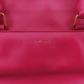Pre-owned Yves Saint Laurent CLASSIC DUFFEL Rose Leather 314704 shoulderbag | stylenewstar