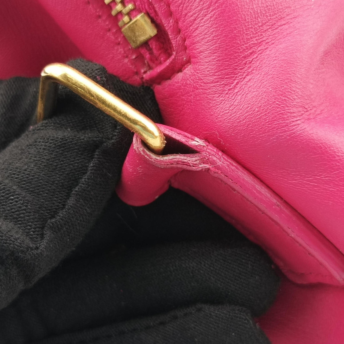 Pre-owned Yves Saint Laurent CLASSIC DUFFEL Rose Leather 314704 shoulderbag | stylenewstar
