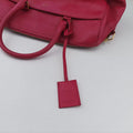 Pre-owned Yves Saint Laurent CLASSIC DUFFEL Rose Leather 314704 shoulderbag | stylenewstar