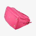 Pre-owned Yves Saint Laurent CLASSIC DUFFEL Rose Leather 314704 shoulderbag | stylenewstar