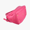 Pre-owned Yves Saint Laurent CLASSIC DUFFEL Rose Leather 314704 shoulderbag | stylenewstar