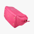 Pre-owned Yves Saint Laurent CLASSIC DUFFEL Rose Leather 314704 shoulderbag | stylenewstar