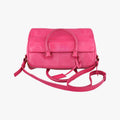 Pre-owned Yves Saint Laurent CLASSIC DUFFEL Rose Leather 314704 shoulderbag | stylenewstar