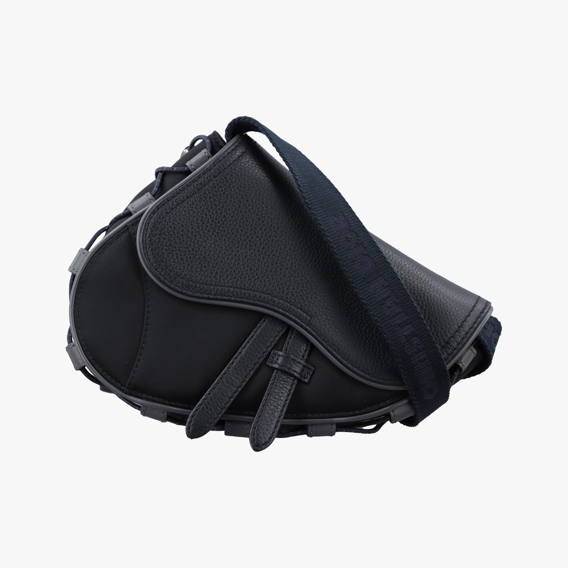 saddle Black Leather×Nylon 27-BO-0291サドル ブラック レザー×ナイロン 27-BO-0291