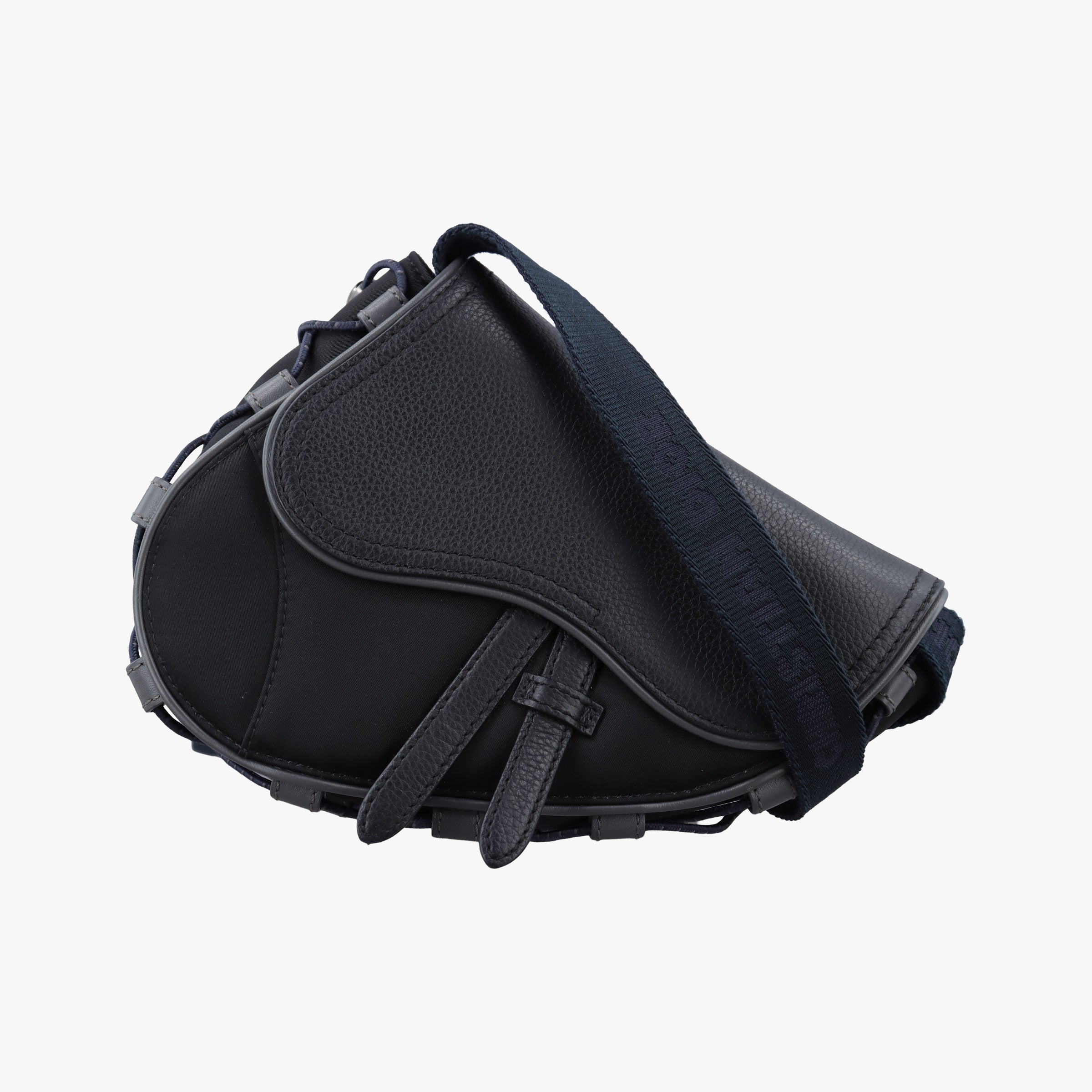 saddle Black Leather×Nylon 27-BO-0291サドル ブラック レザー×ナイロン 27-BO-0291