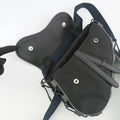 saddle Black Leather×Nylon 27-BO-0291サドル ブラック レザー×ナイロン 27-BO-0291