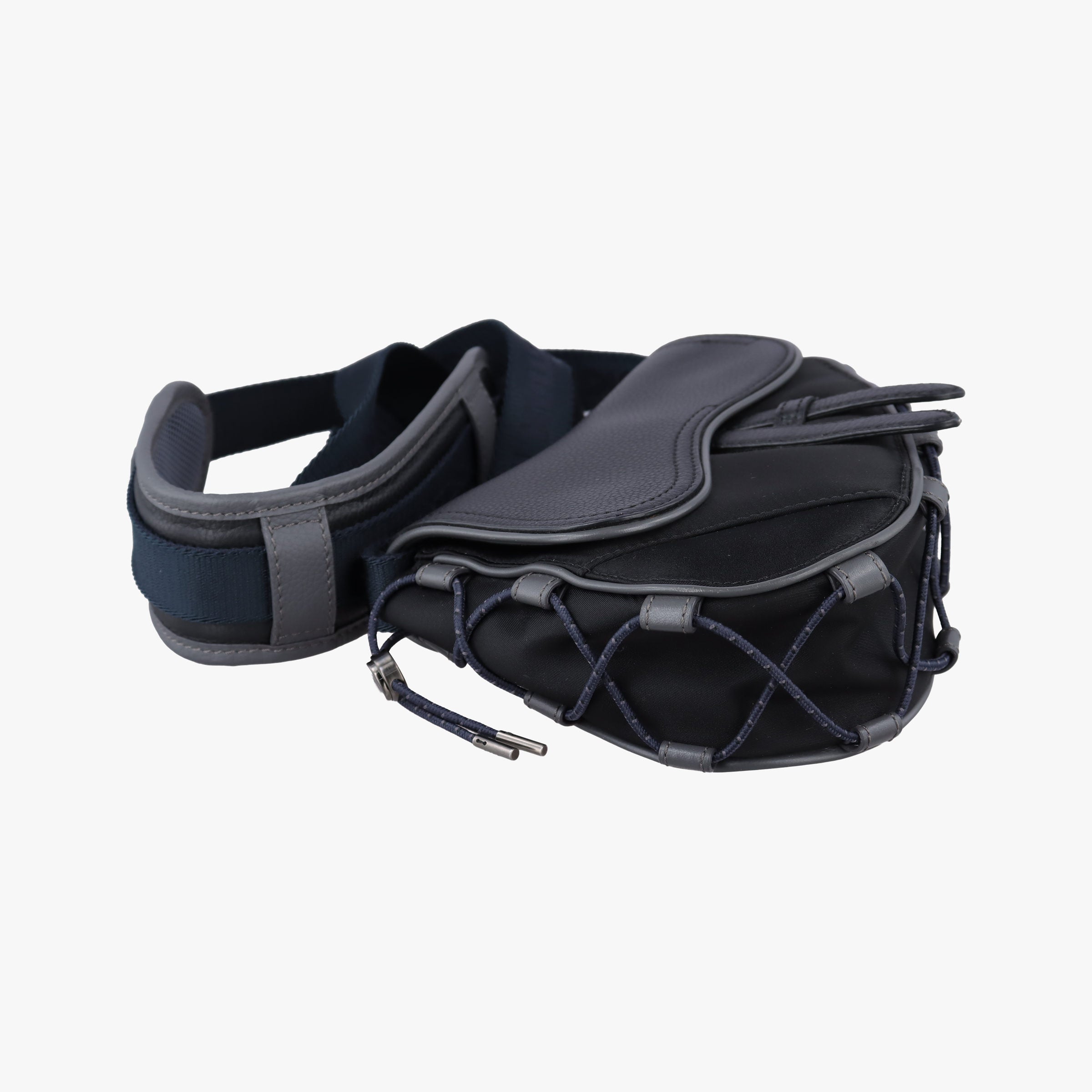 saddle Black Leather×Nylon 27-BO-0291サドル ブラック レザー×ナイロン 27-BO-0291