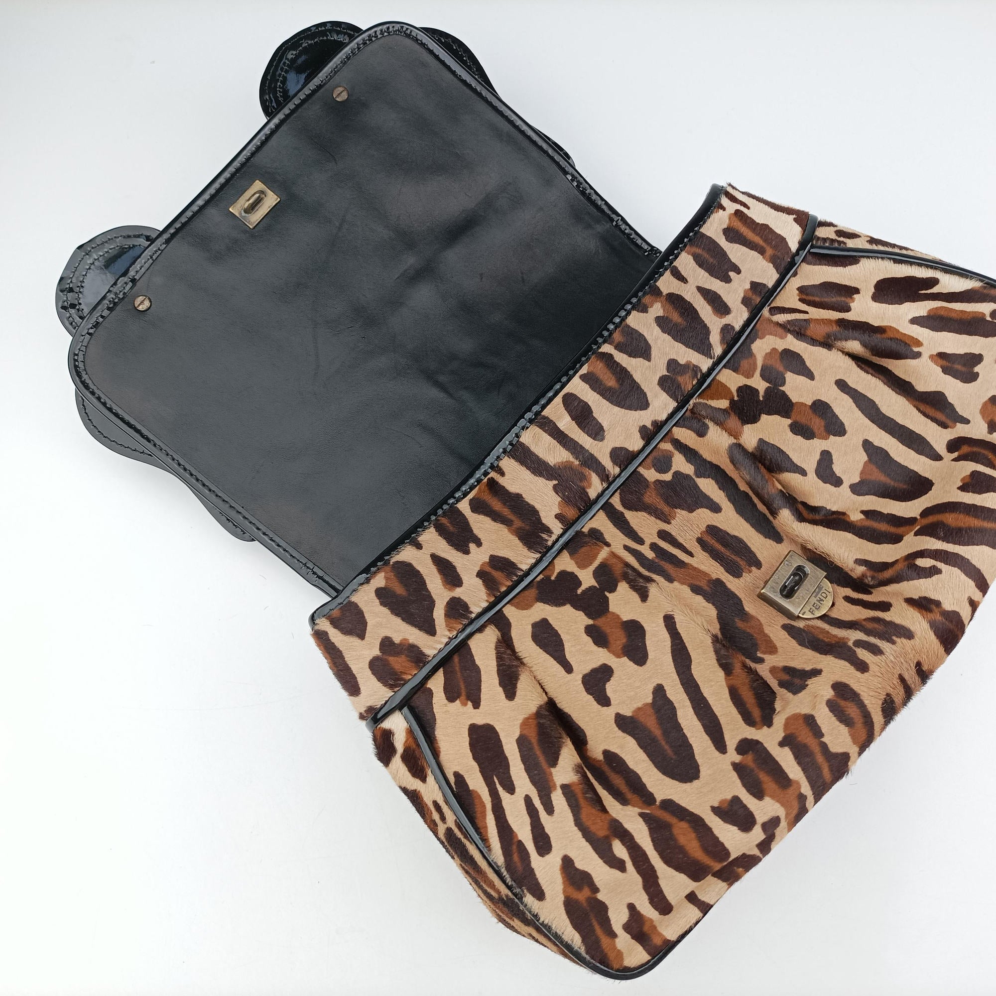 B Bag Brown pony hair 8BN165 2305/8BN165/CXM/069Bバッグ ブラウン ハラコ 8BN165 2305/8BN165/CXM/069