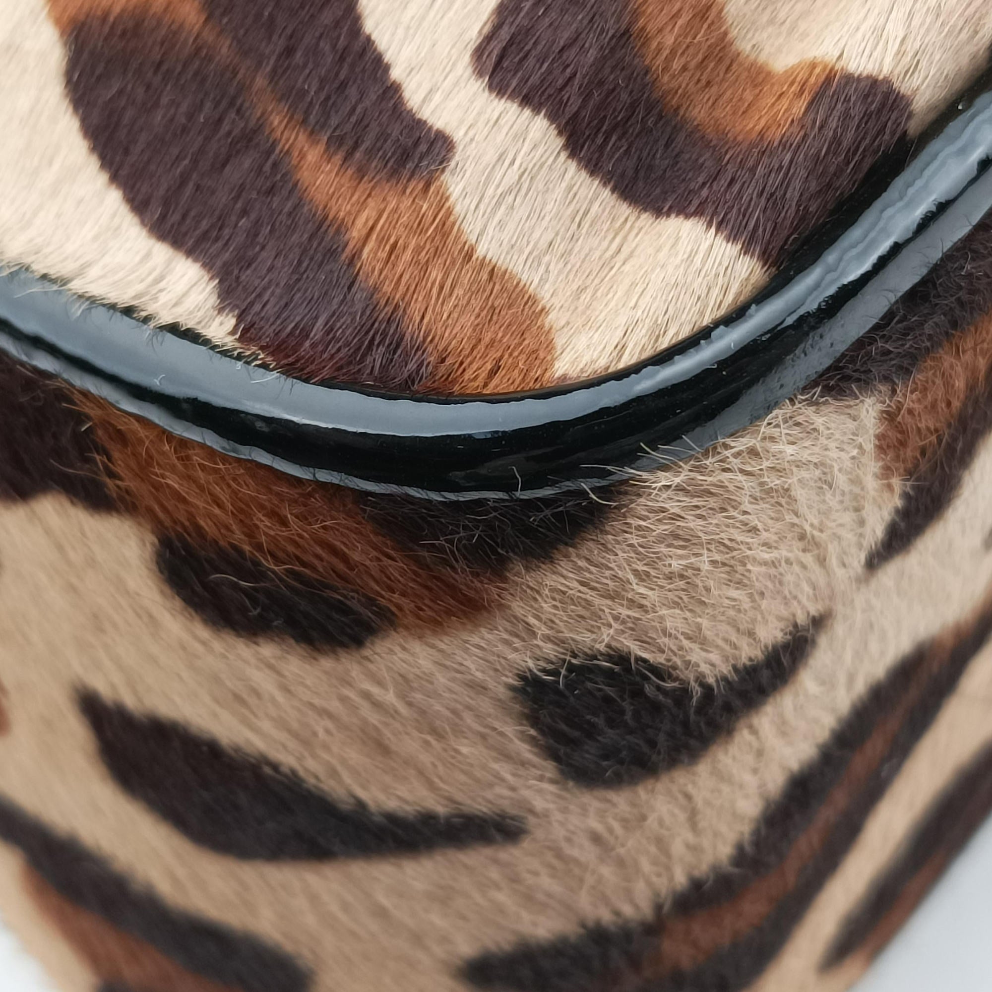 B Bag Brown pony hair 8BN165 2305/8BN165/CXM/069Bバッグ ブラウン ハラコ 8BN165 2305/8BN165/CXM/069
