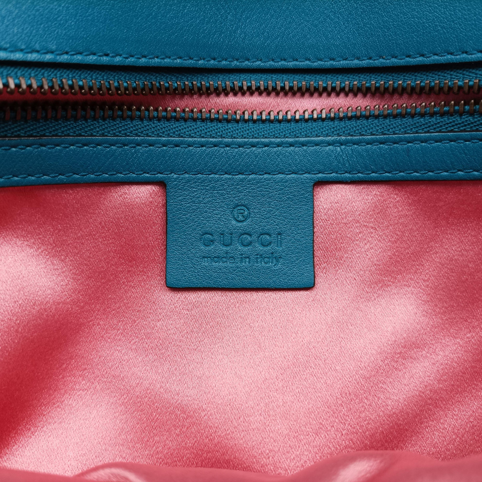 GG Marmont Blue velour 443497 F022343874GGマーモント ブルー ベロア 443497 F022343874