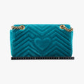 GG Marmont Blue velour 443497 F022343874GGマーモント ブルー ベロア 443497 F022343874