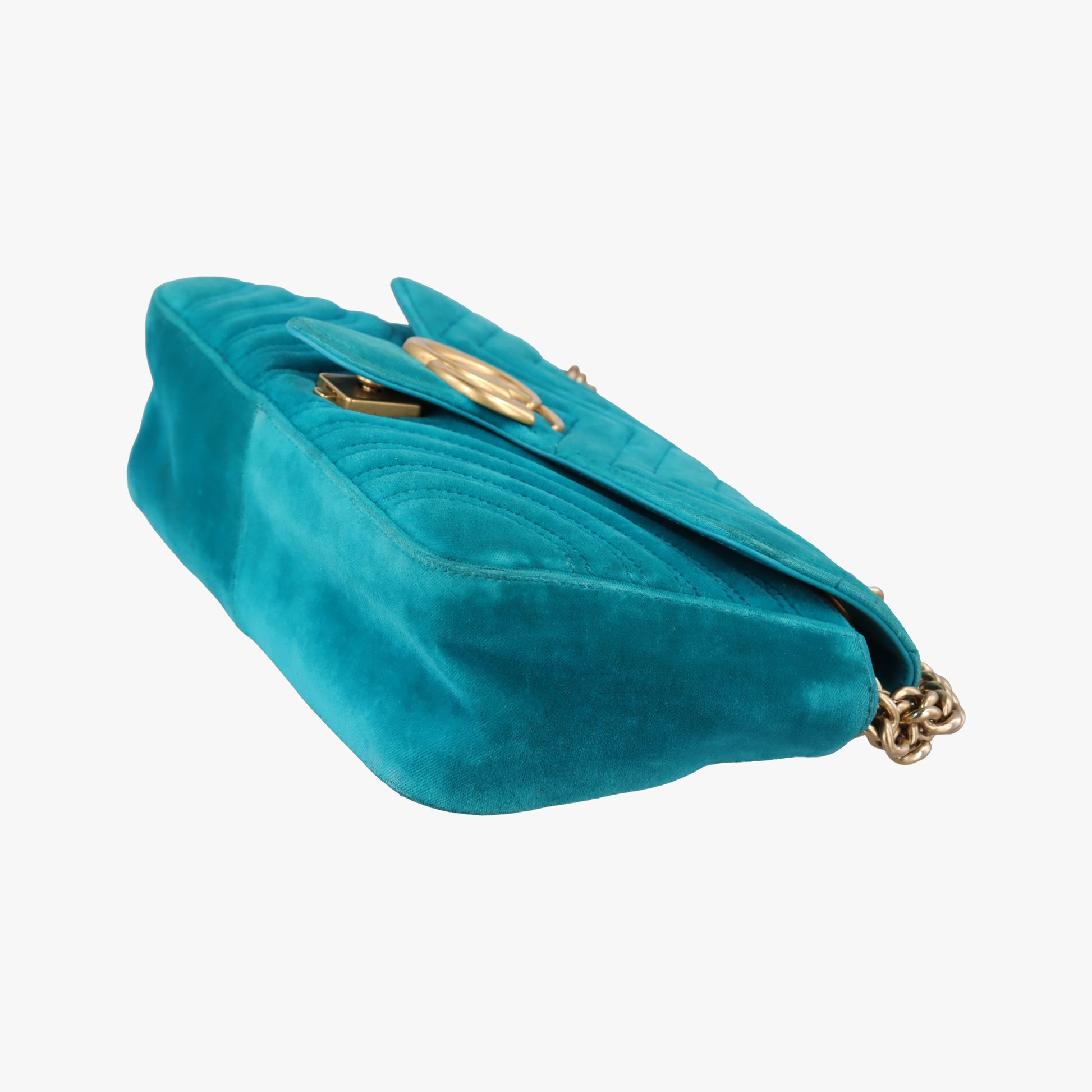 GG Marmont Blue velour 443497 F022343874GGマーモント ブルー ベロア 443497 F022343874