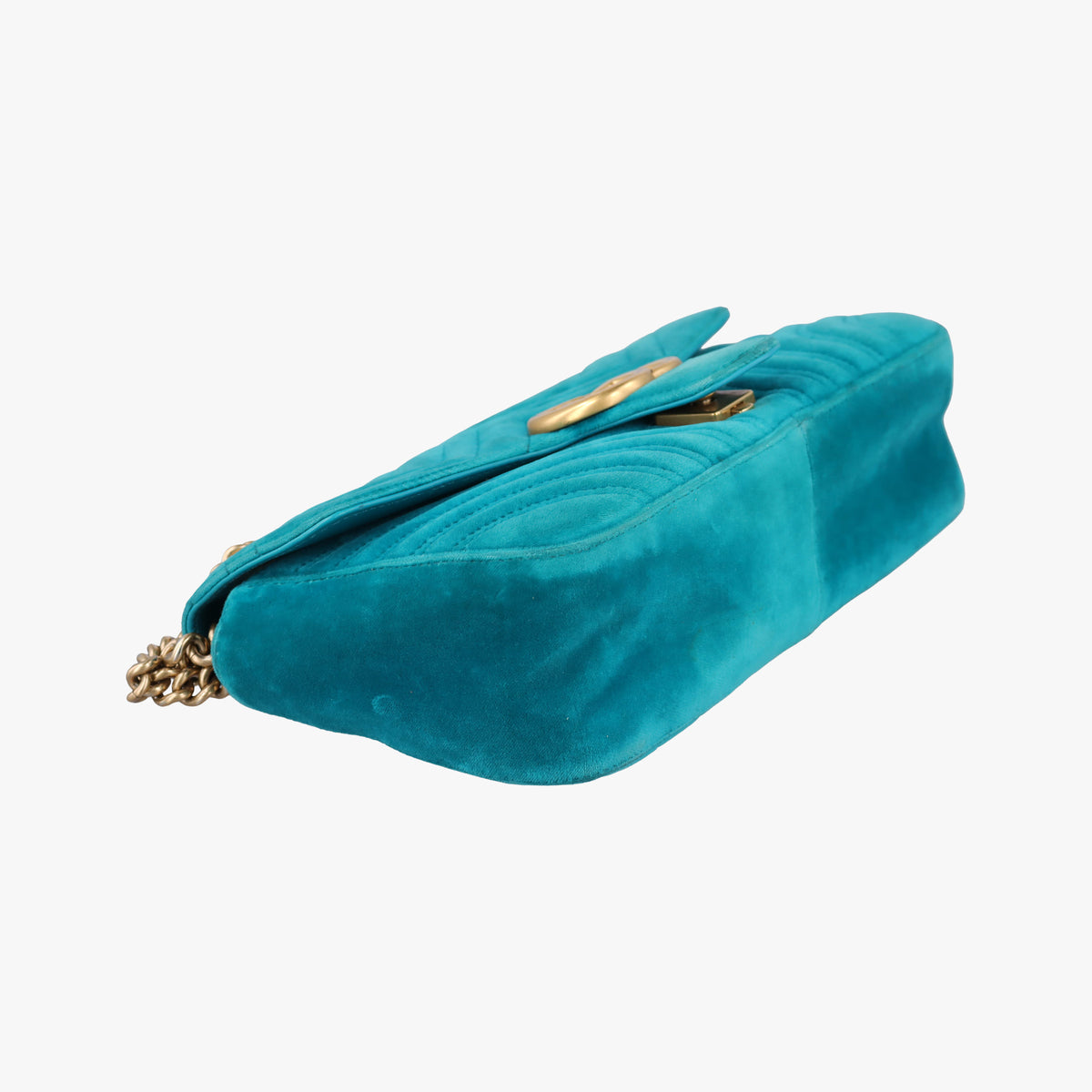 GG Marmont Blue velour 443497 F022343874GGマーモント ブルー ベロア 443497 F022343874