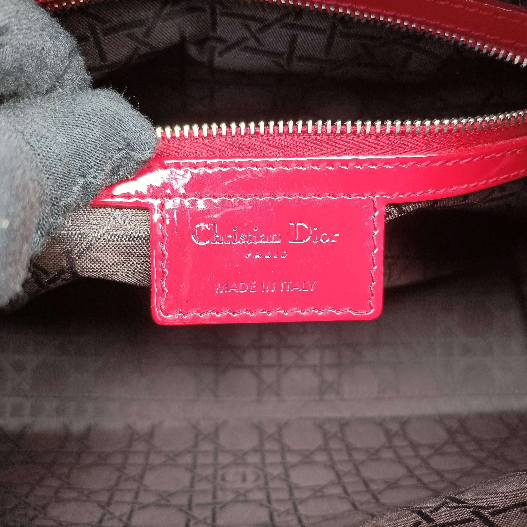 Lady Dior Red patent 16-BO-0152レディディオール レッド パテント 16-BO-0152