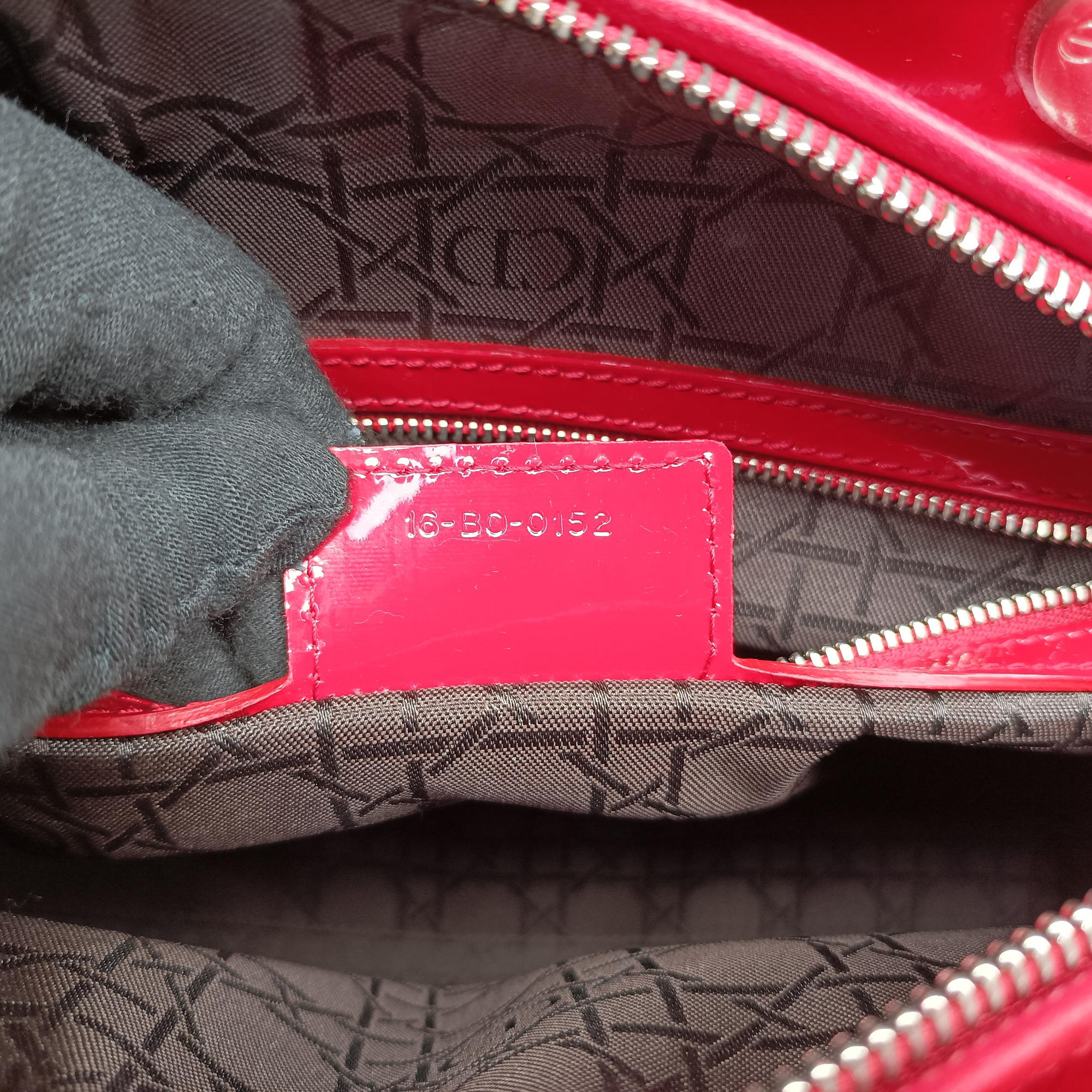 Lady Dior Red patent 16-BO-0152レディディオール レッド パテント 16-BO-0152