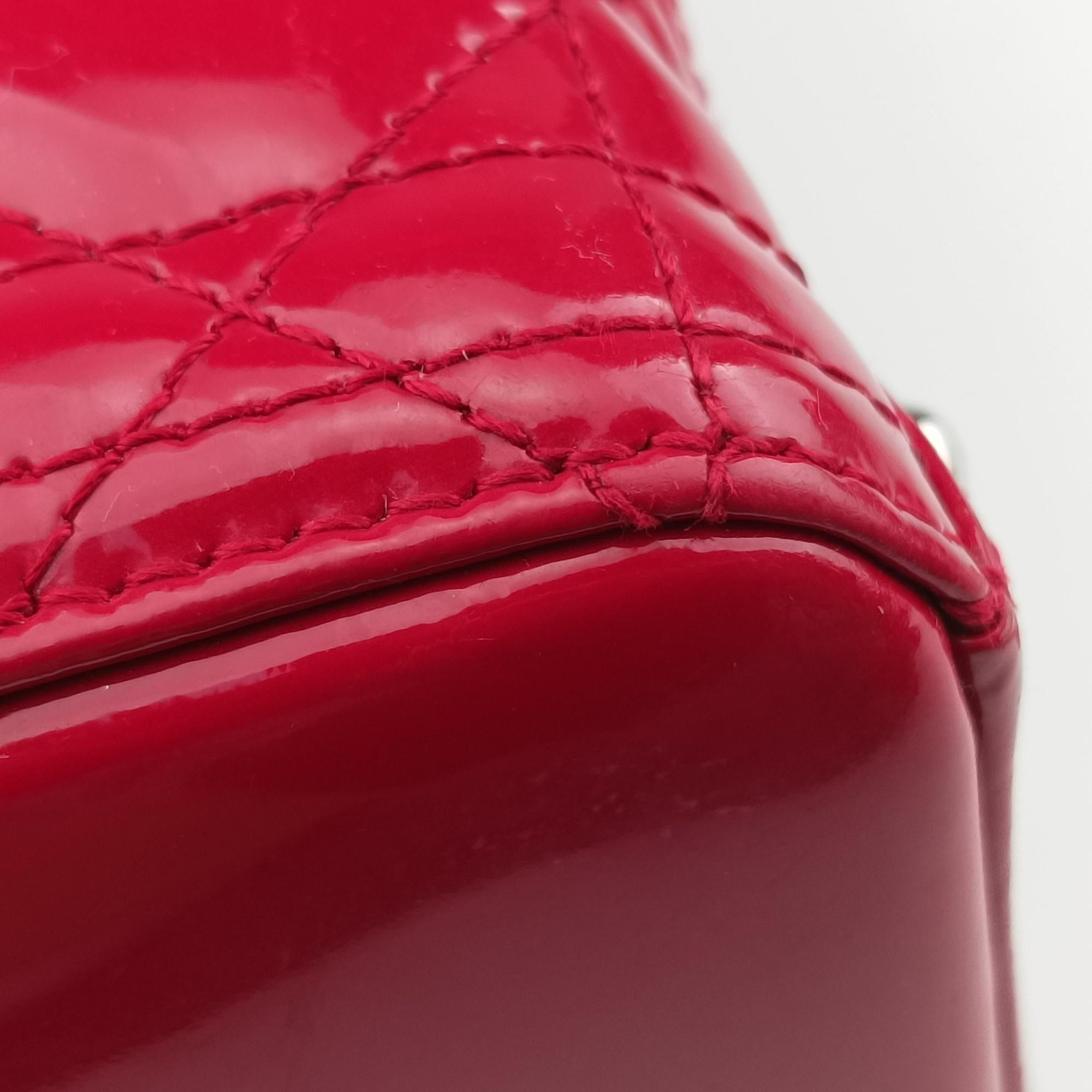 Lady Dior Red patent 16-BO-0152レディディオール レッド パテント 16-BO-0152