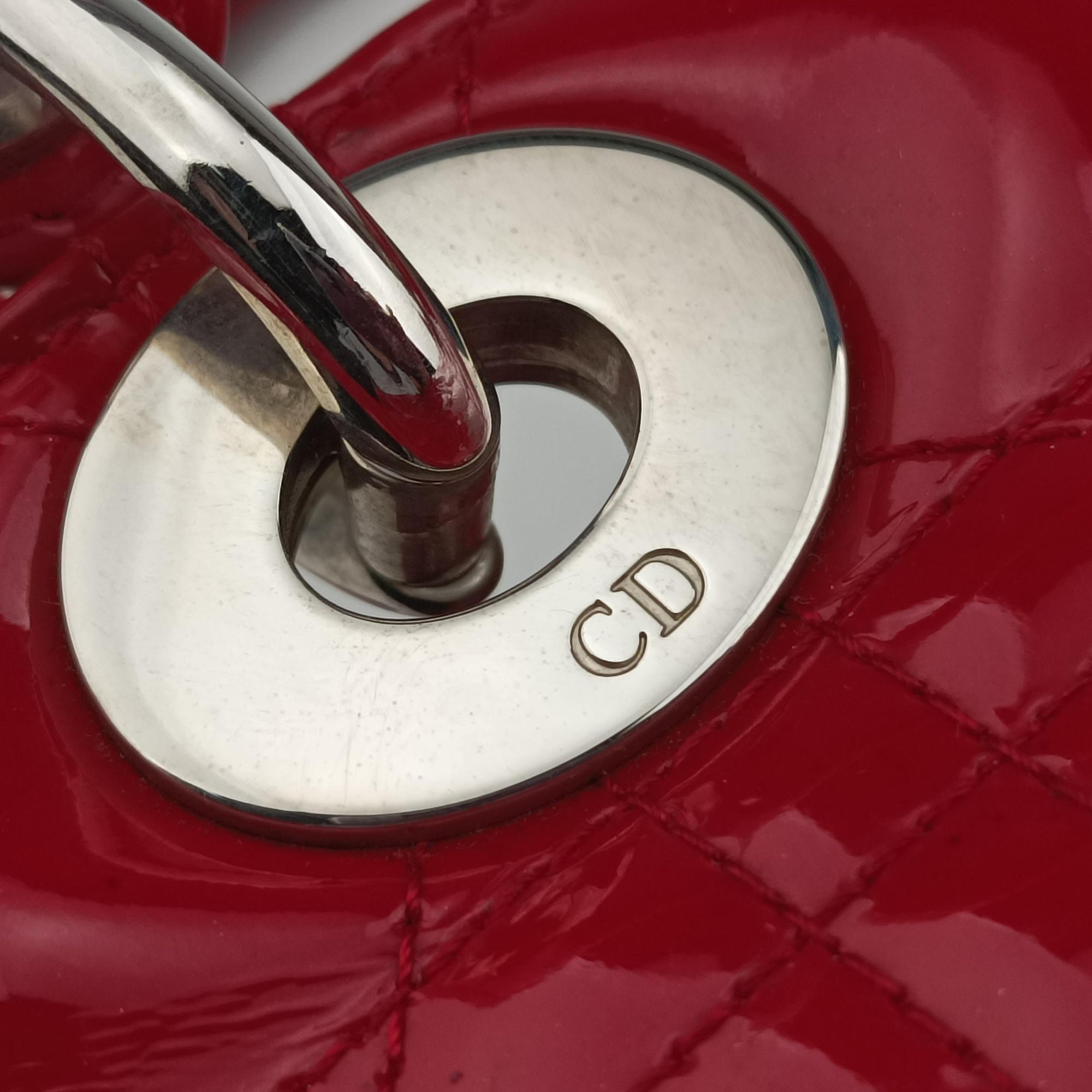 Lady Dior Red patent 16-BO-0152レディディオール レッド パテント 16-BO-0152