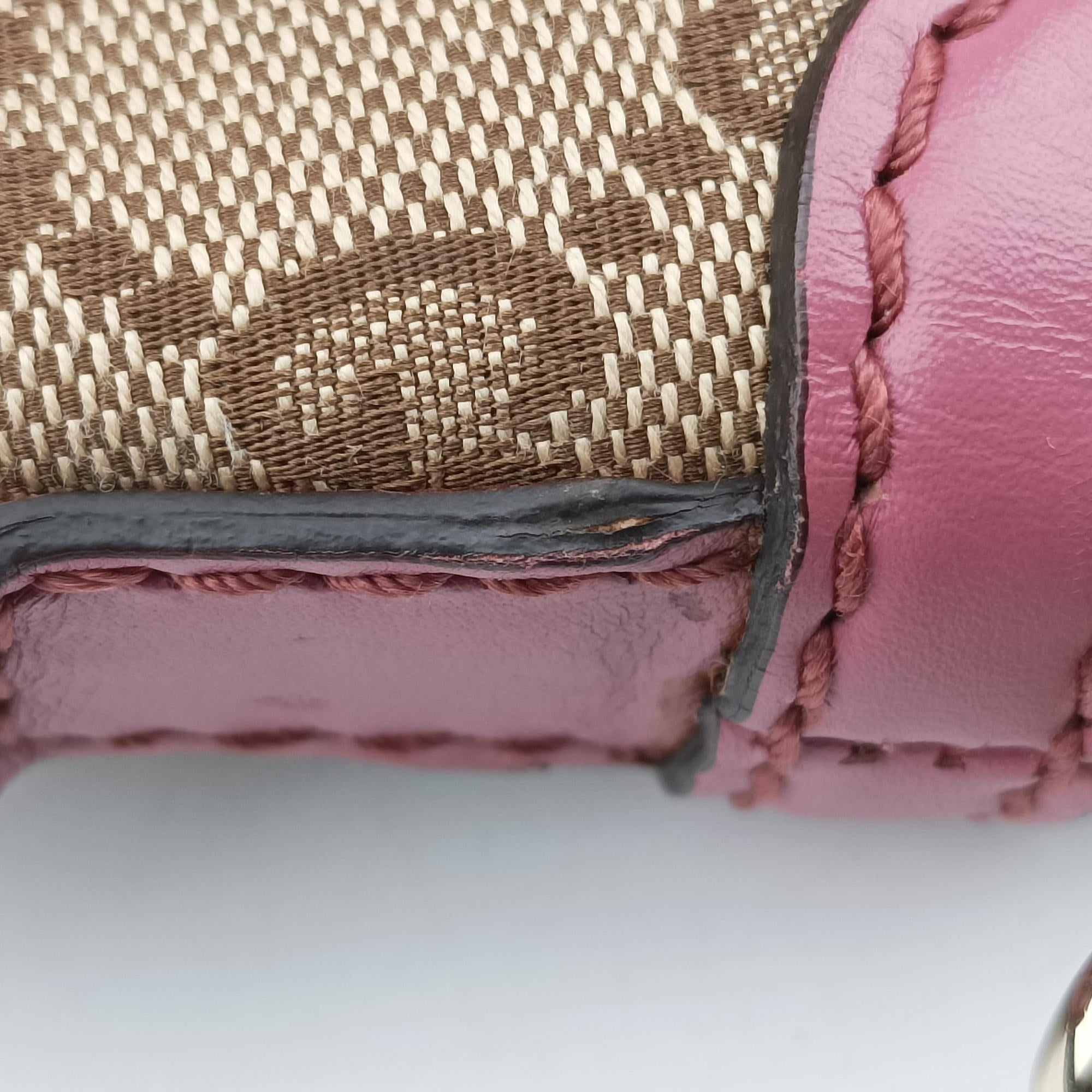 Sukey Beige × Pink Canvas×Leather 247902 H013146544スーキー ベージュ x ピンク キャンバス×レザー 247902 H013146544