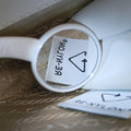 Triangle Logo Plate White SAFFIANO Leather 1NR015 234トライアングルロゴ ホワイト サフィアーノレザー 1NR015 234