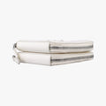 Triangle Logo Plate White SAFFIANO Leather 1NR015 234トライアングルロゴ ホワイト サフィアーノレザー 1NR015 234