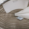 Triangle Logo Plate White SAFFIANO Leather 1NR015 234トライアングルロゴ ホワイト サフィアーノレザー 1NR015 234