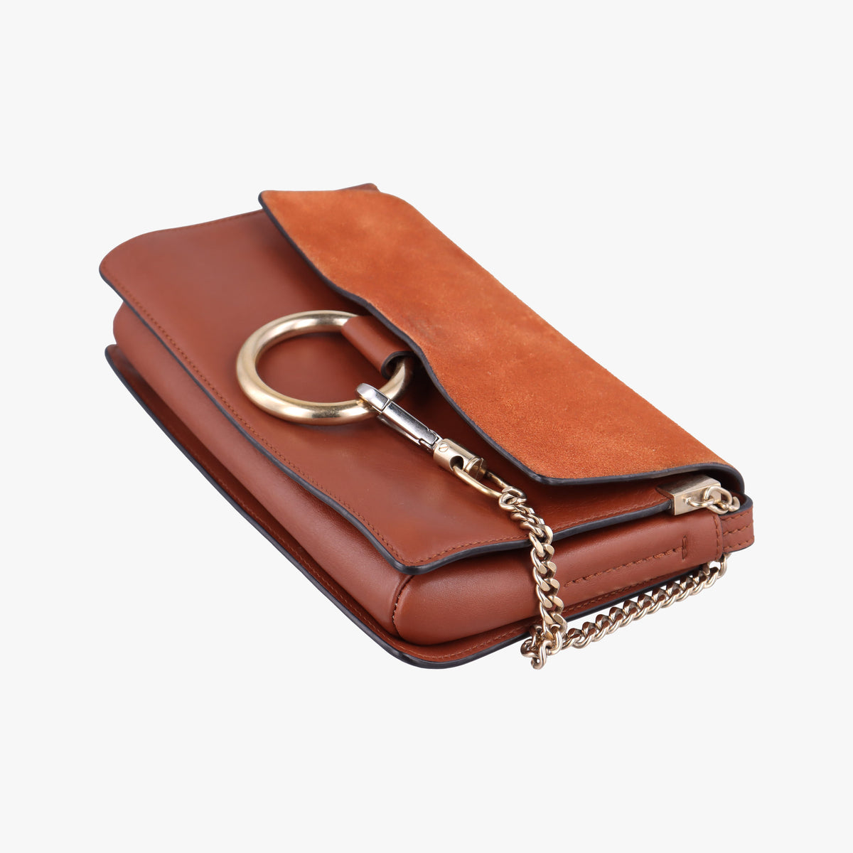 FAYE Brown Suede × leather 01-17-68-65フェイ ブラウン スエード×レザー 01-17-68-65
