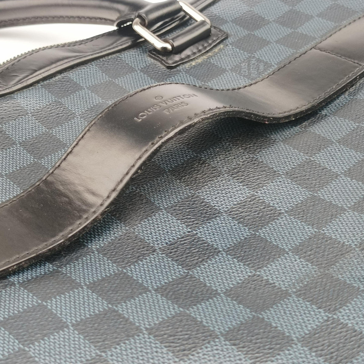 Porte-Documents Business Cobalt×Noir Damier canvas N41347 FL0164ポルトドキュマン ビジネス コバルト×ノワール ダミエ キャンバス N41347 FL0164