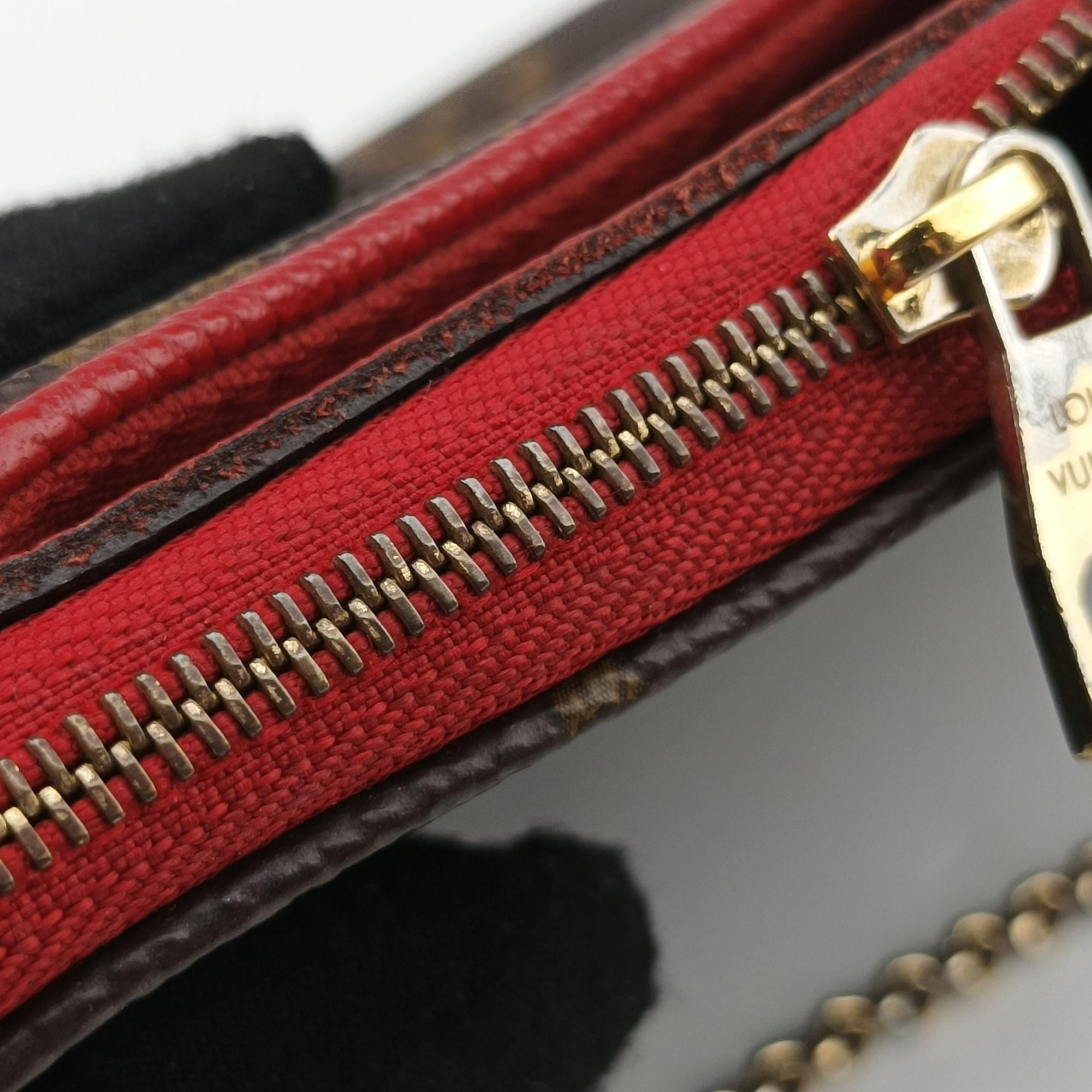 PALLAS Clutch brown×CERISE Monogram Canvas×calf leather M41638 CA1138パラス クラッチ モノグラム/ブラウン×スリーズ モノグラムキャンバス×カーフレザー M41638 CA1138