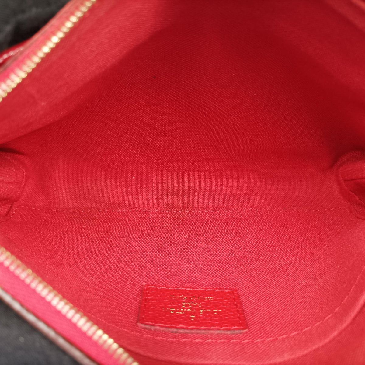 PALLAS Clutch brown×CERISE Monogram Canvas×calf leather M41638 CA1138パラス クラッチ モノグラム/ブラウン×スリーズ モノグラムキャンバス×カーフレザー M41638 CA1138