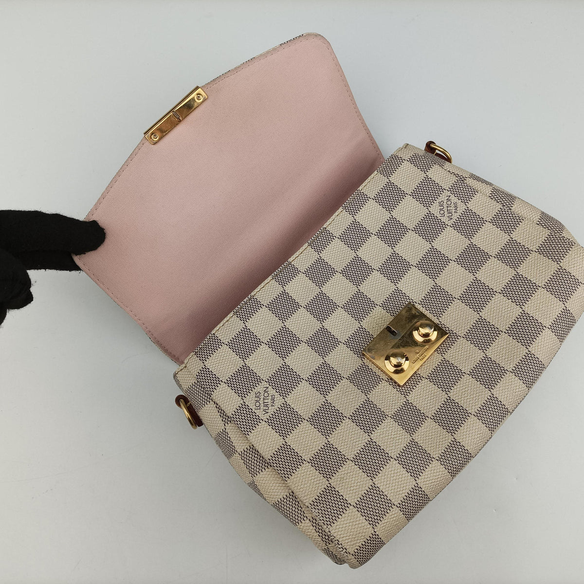 Vintage Louis Vuitton CROISETTE Azur Damier Canvas N41581 shoulderbag | stylenewstar