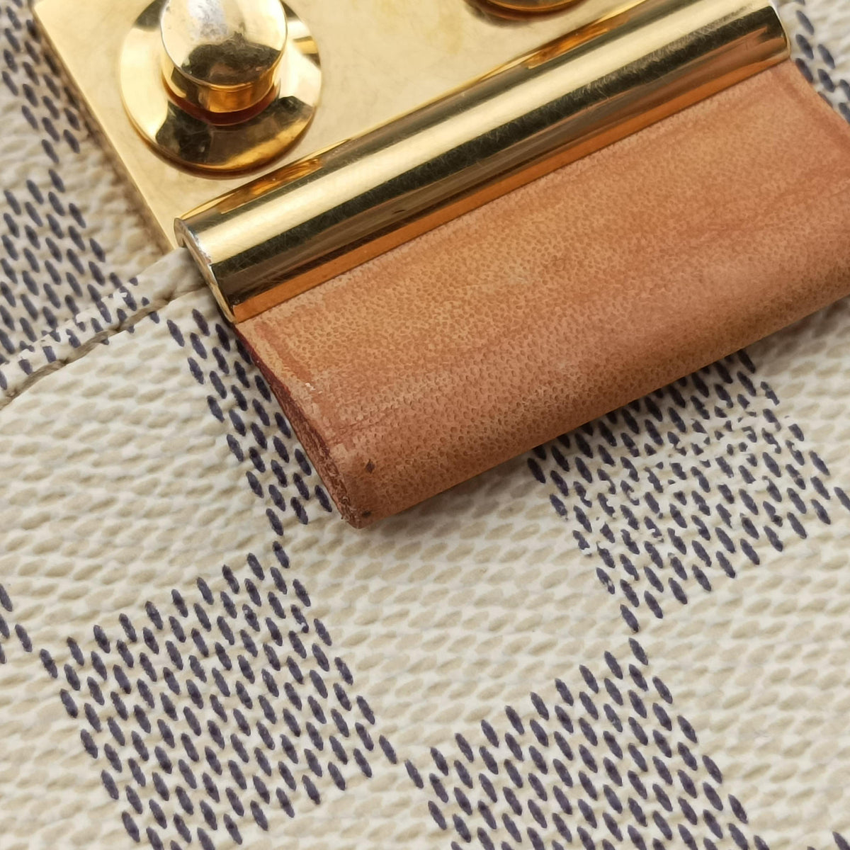 Vintage Louis Vuitton CROISETTE Azur Damier Canvas N41581 shoulderbag | stylenewstar