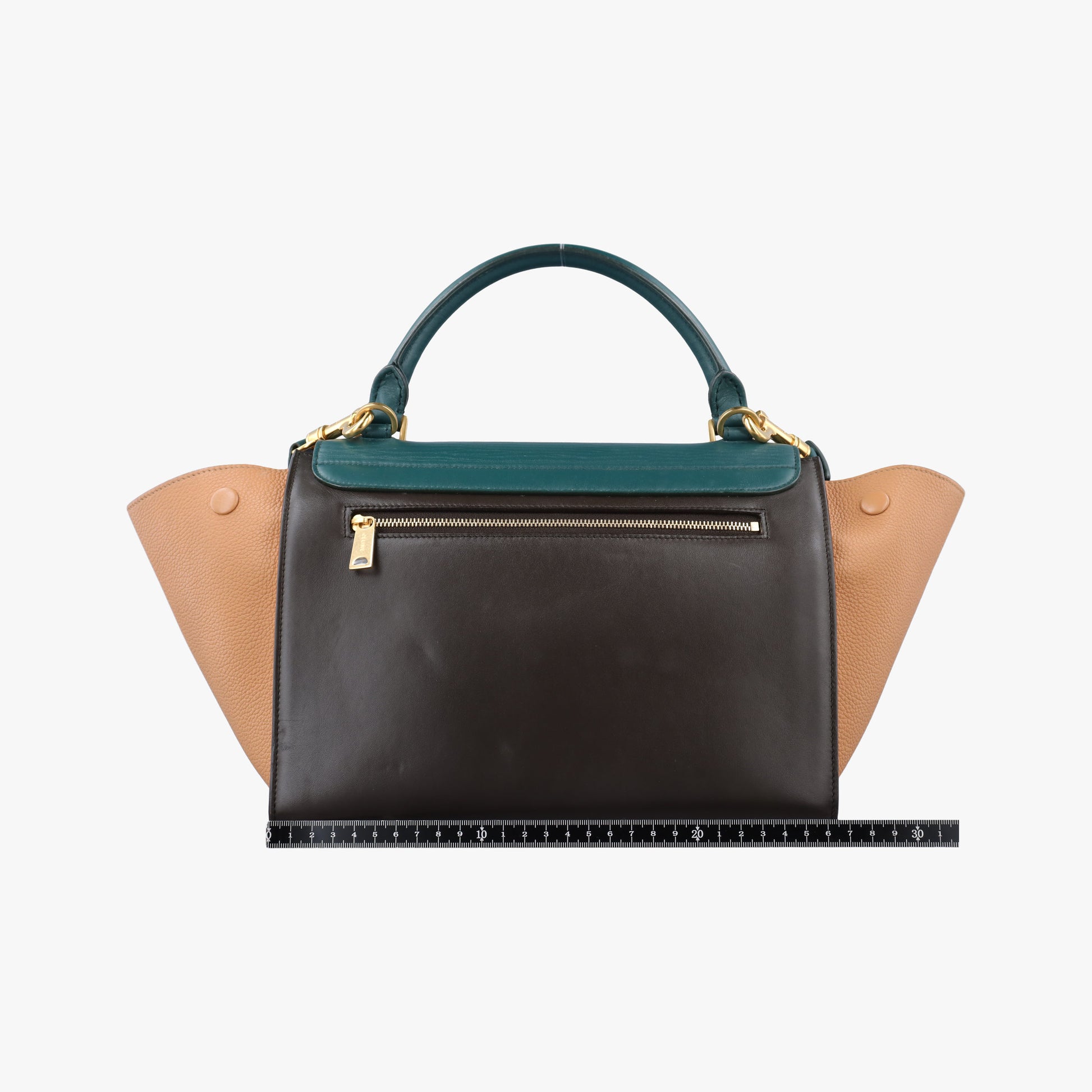 Trapeze Green × Brown × Orange leather S-CU-1196トラペーズミディアム グリーン × ブラウン × オレンジ レザー S-CU-1196