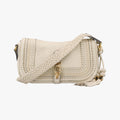 Pre-owned Gucci Tassel Handmade Medium Flap White Leather 263954 shoulderbag | stylenewstar