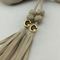 Pre-owned Gucci Tassel Handmade Medium Flap White Leather 263954 shoulderbag | stylenewstar