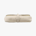 Pre-owned Gucci Tassel Handmade Medium Flap White Leather 263954 shoulderbag | stylenewstar