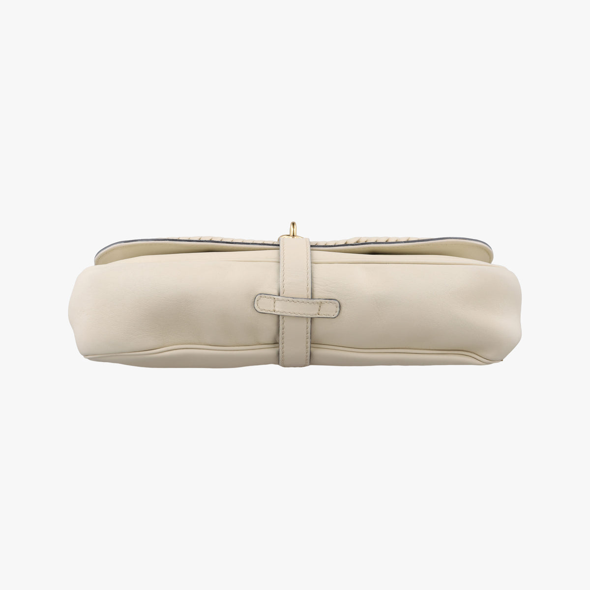 Pre-owned Gucci Tassel Handmade Medium Flap White Leather 263954 shoulderbag | stylenewstar