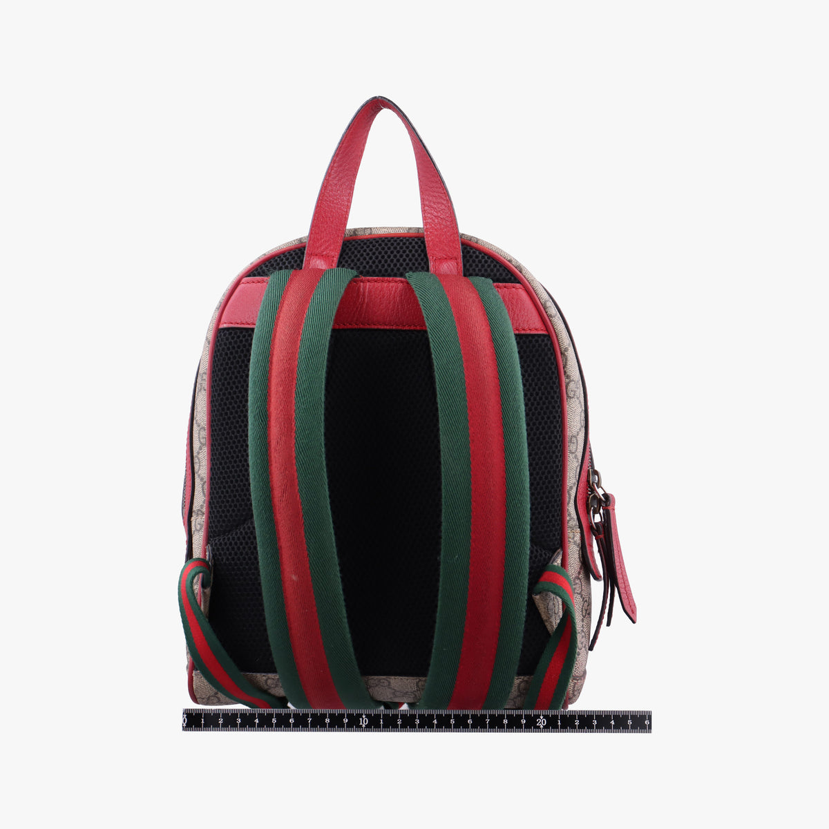 Pre-owned Gucci GG Supreme Bosco dog print beige×Multicolour PVC coated canvas×Leather 495621 backpack/rucksack | stylenewstar