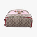 Pre-owned Gucci GG Supreme Bosco dog print beige×Multicolour PVC coated canvas×Leather 495621 backpack/rucksack | stylenewstar