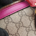 GG SUPREME beige×red×pink PVC coated canvas×Leather 409529 I019122646GGスプリーム ベージュ×レッド×ピンク PVCコーティングキャンバス×レザー 409529 I019122646