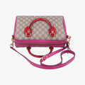 GG SUPREME beige×red×pink PVC coated canvas×Leather 409529 I019122646GGスプリーム ベージュ×レッド×ピンク PVCコーティングキャンバス×レザー 409529 I019122646