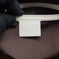 Pre-owned Gucci New Jackie Brown×White PVC coated canvas×Leather 203494 handbag | stylenewstar
